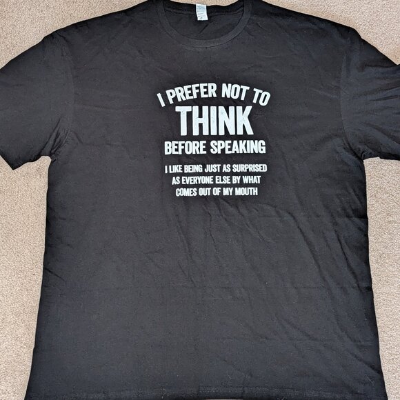 Graphic t-shirt, Size XL adult, Black and White. NIP - Picture 2 of 4